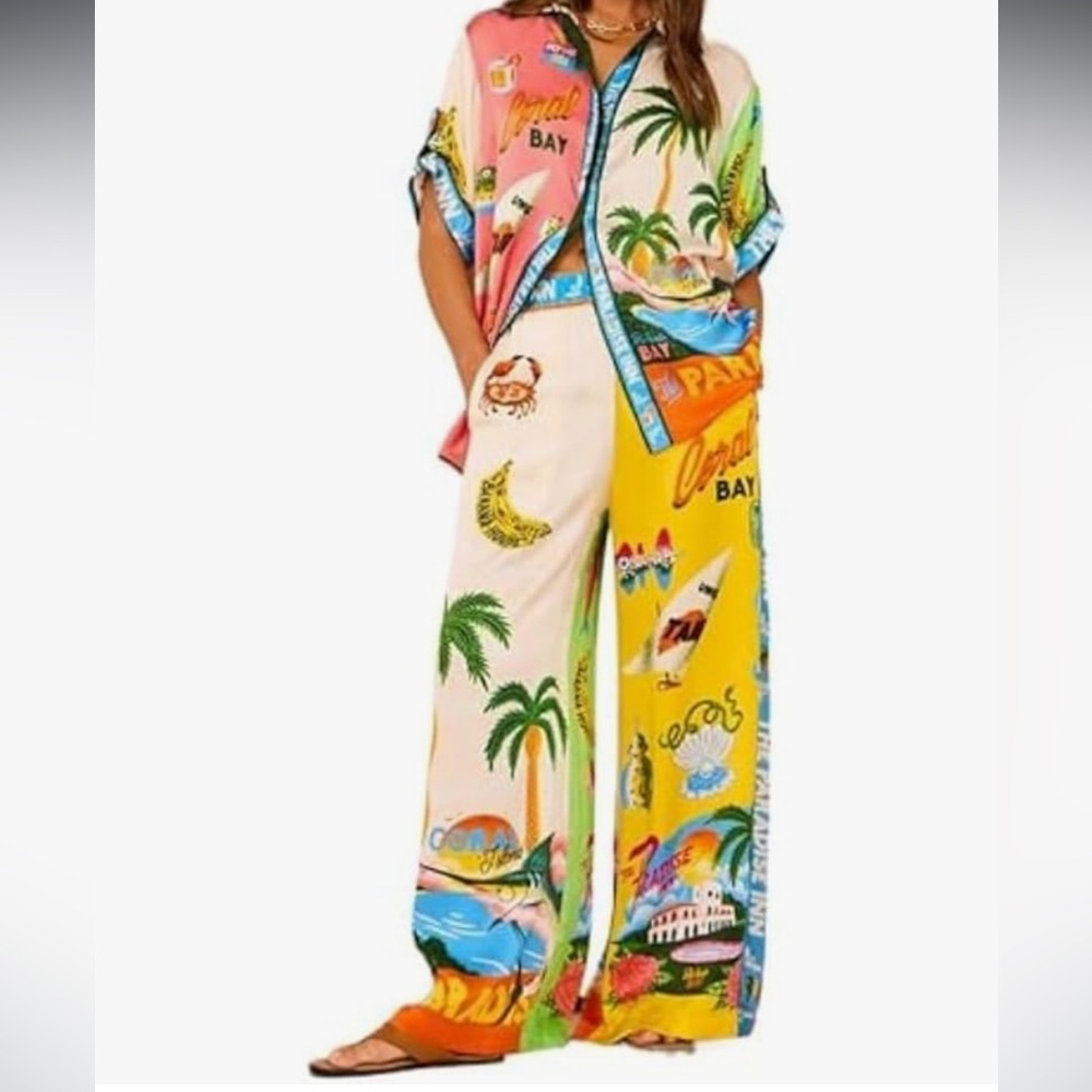 Colorful Women's Printed Pants